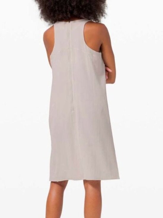 NWT Lululemon Shift in Time Dress 10 Dune Beige NEW Casual Athleisure Travel - Picture 2 of 10